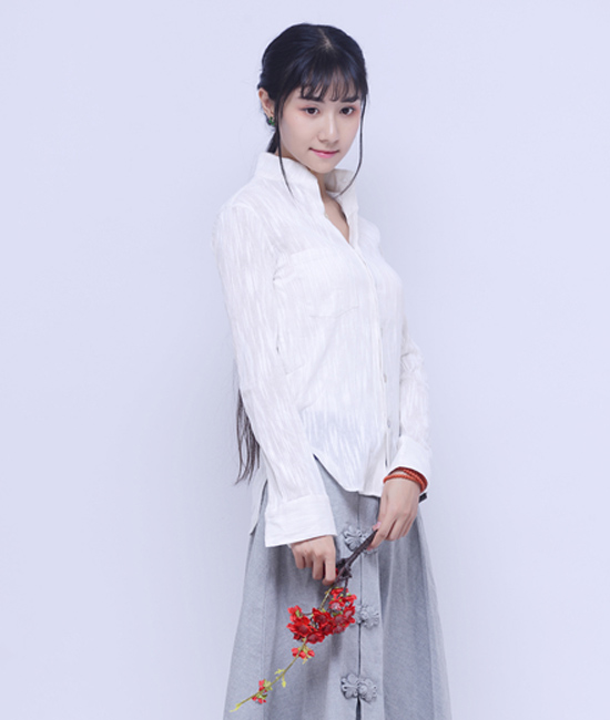 民族風(fēng)女襯衫